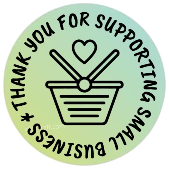 STICKERAFT Other - Pack of 100 Stickers | thank you Stickers 2 in round| Packaging Supplies NWT